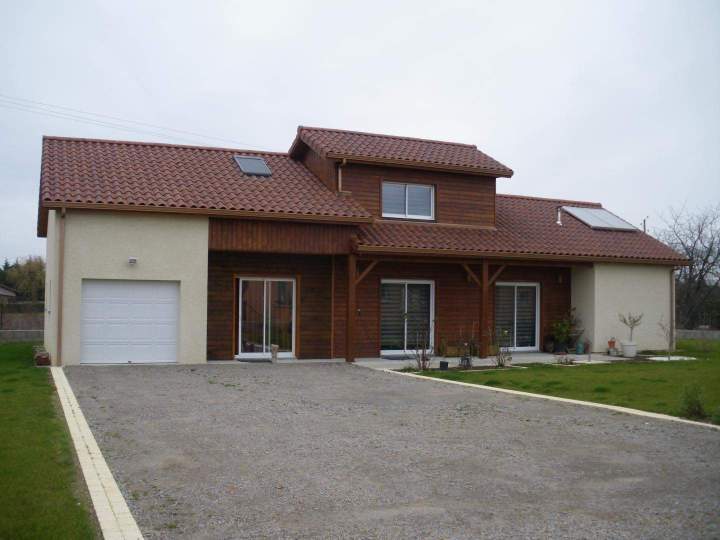 Maison contemporaine avec structure bois Le Péage-de-Roussillon